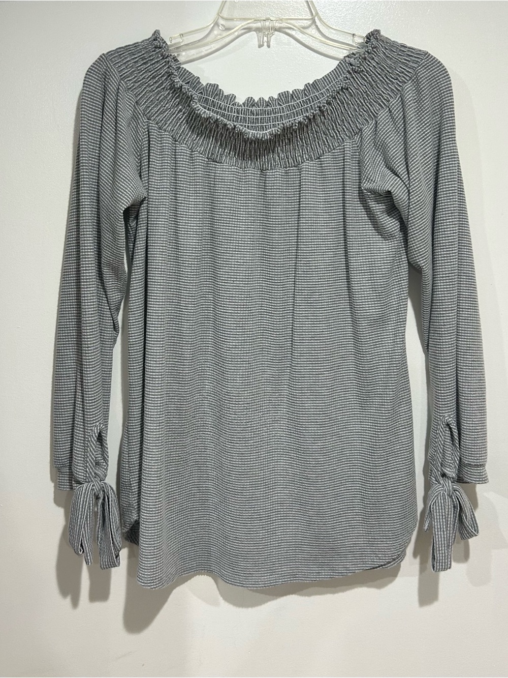 Adora Striped off-the-shoulder blouse sz large